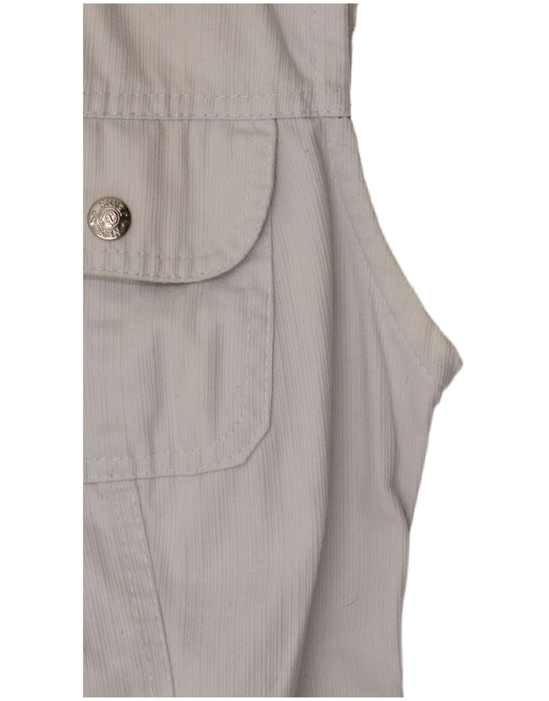 Vestido maxi camisa feminino sem mangas Nexos Reino Unido 12 algodão cinza médio