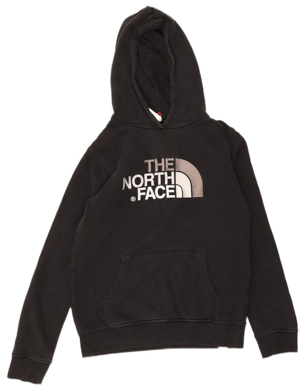 Suéter com capuz gráfico The North Face Girls 13-14 anos XL preto algodão