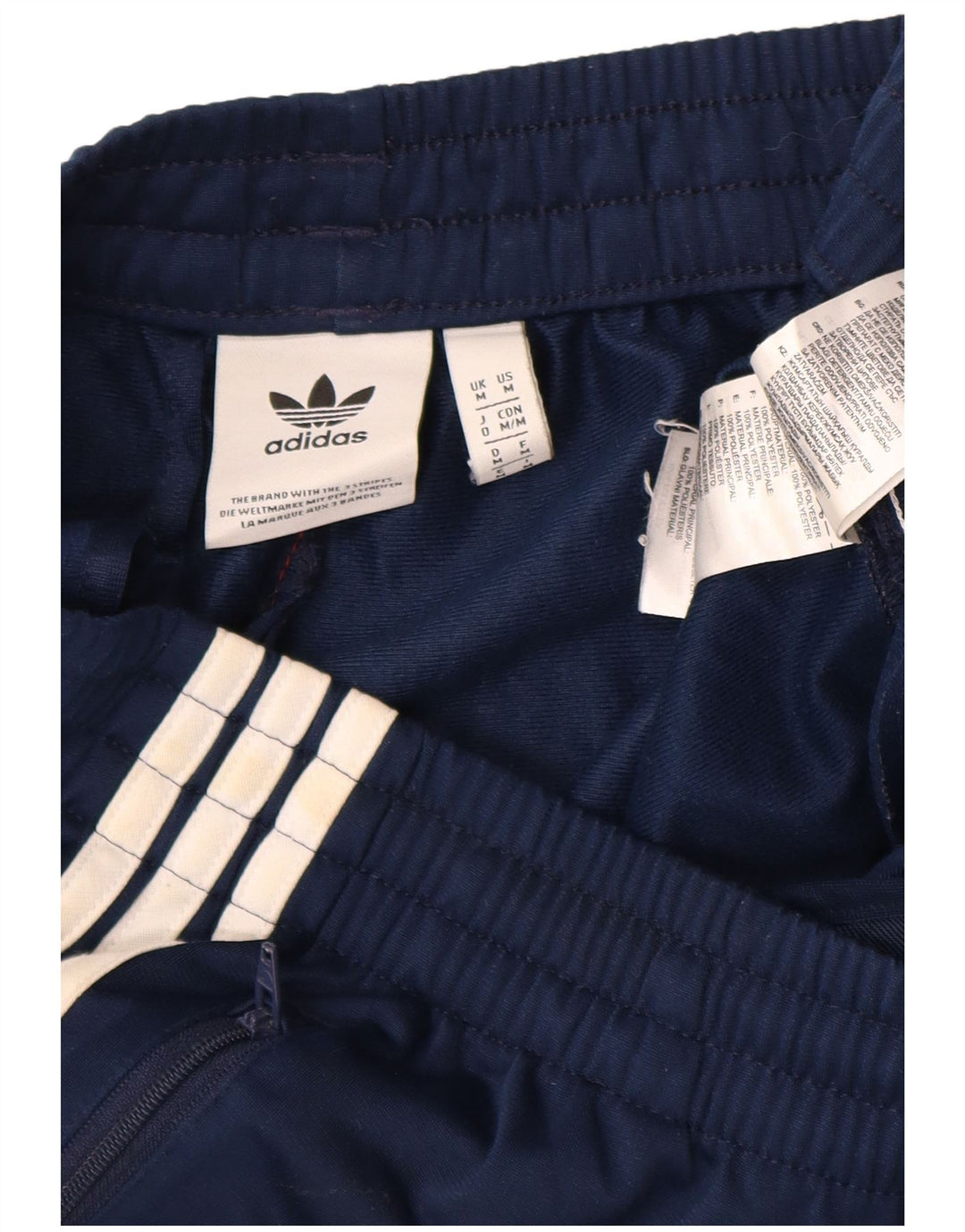 Calça de treino masculina Adidas UK 14 poliéster azul marinho médio