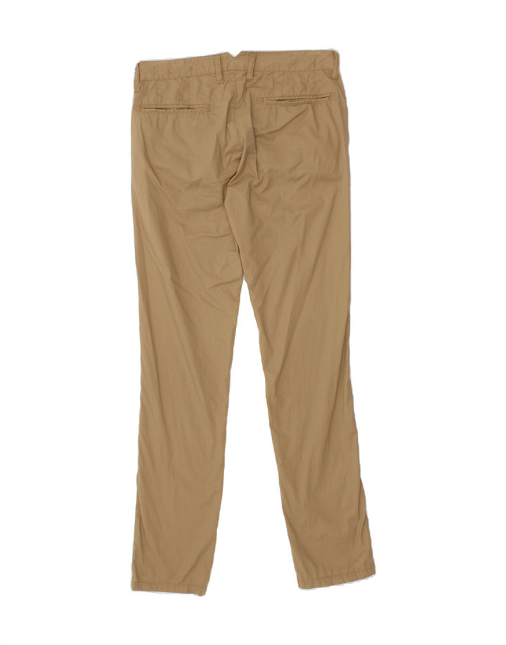 ARMANI Womens Slim Chino Trousers IT 46 Large W30 L33  Brown Cotton Vintage Armani and Second-Hand Armani from Messina Hembry 