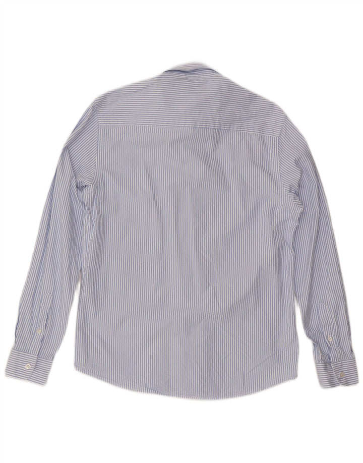 Camisa masculina North Sails pequena listrada azul de algodão