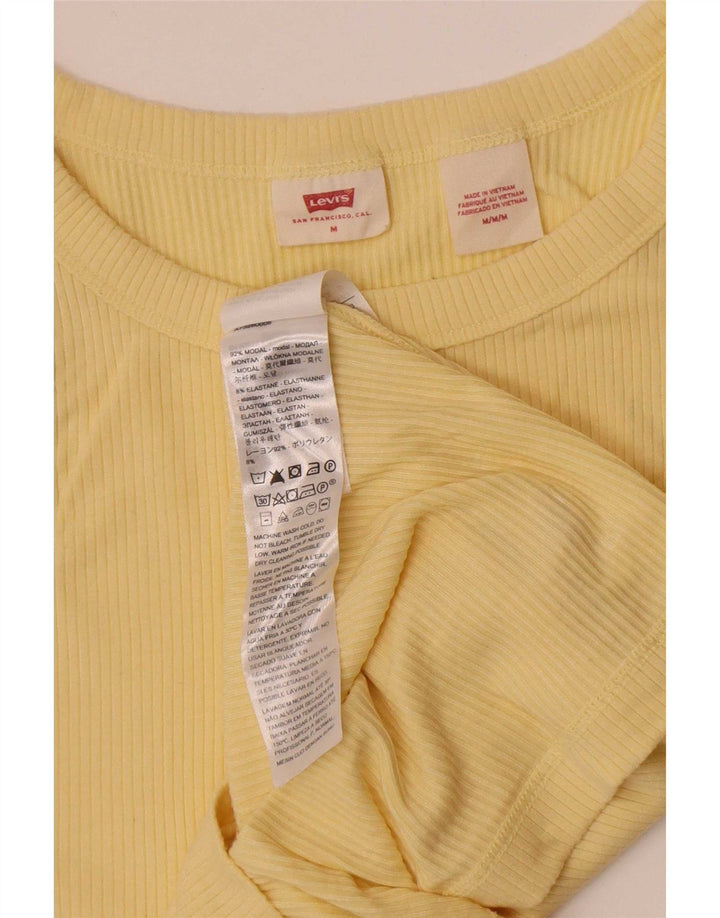 Colete feminino Levi's Top UK 12 Médio Amarelo Modal