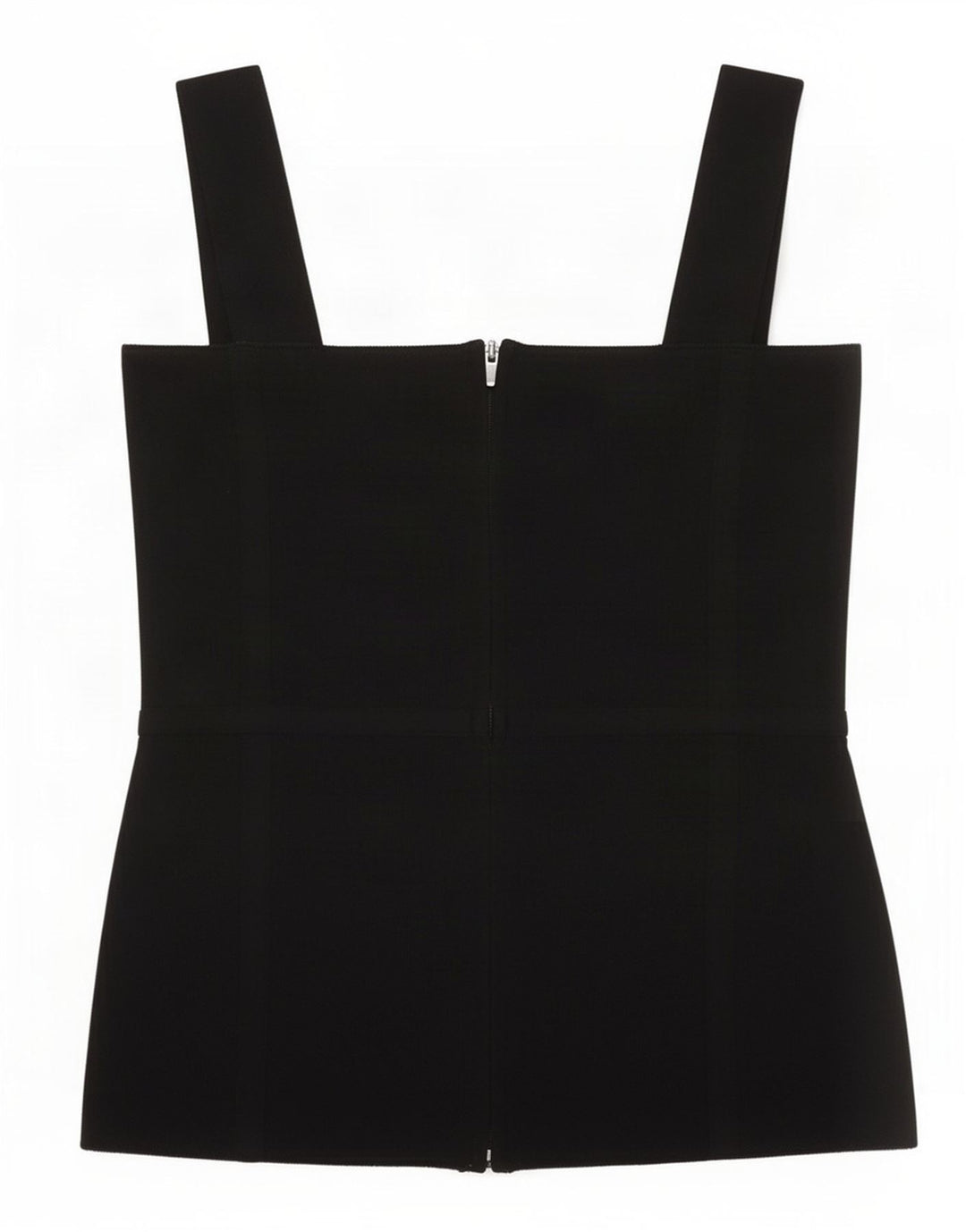 Zara Womens Crop Top UK 8 Pequeno Preto Nylon