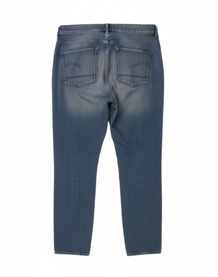 Jeans retos femininos G-STAR W30 L28 algodão azul