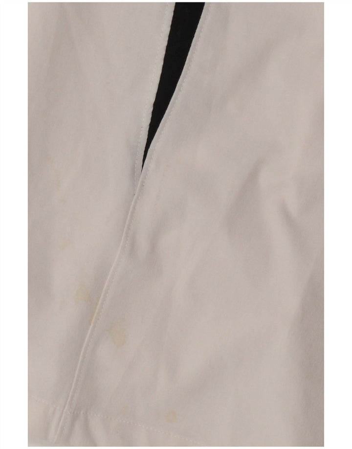 Shorts esportivos masculinos Nike Dri Fit médio branco colorblock