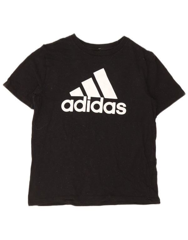 Camiseta Adidas Meninos Graphic Top 10-11 Anos Médio Algodão Preto