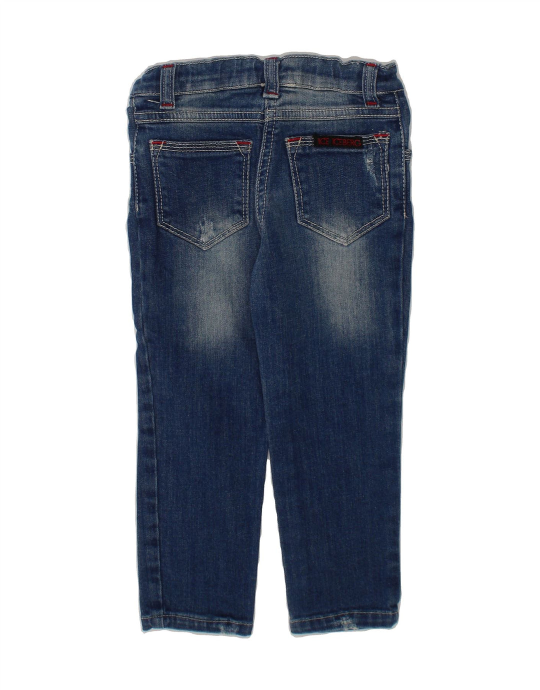 ICEBERG Girls Slim Jeans 2-3 Years W20 L14 Blue Cotton Vintage Iceberg and Second-Hand Iceberg from Messina Hembry 