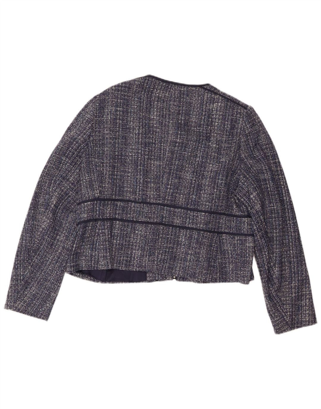 Jaqueta blazer feminina Hobbs UK 18 XL azul marinho manchado