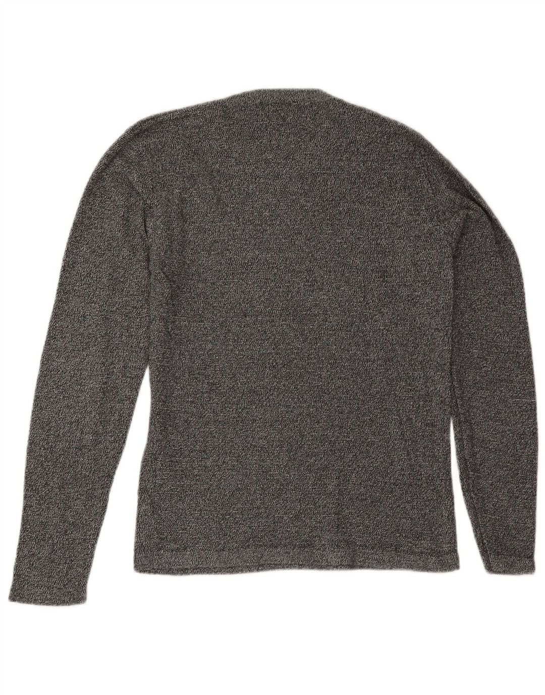 Suéter masculino Jack & Jones com gola redonda e algodão manchado cinza médio