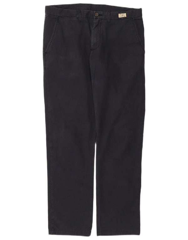 Tommy Hilfiger Calça Chino Masculina Reta W34 L32 Algodão Azul Marinho