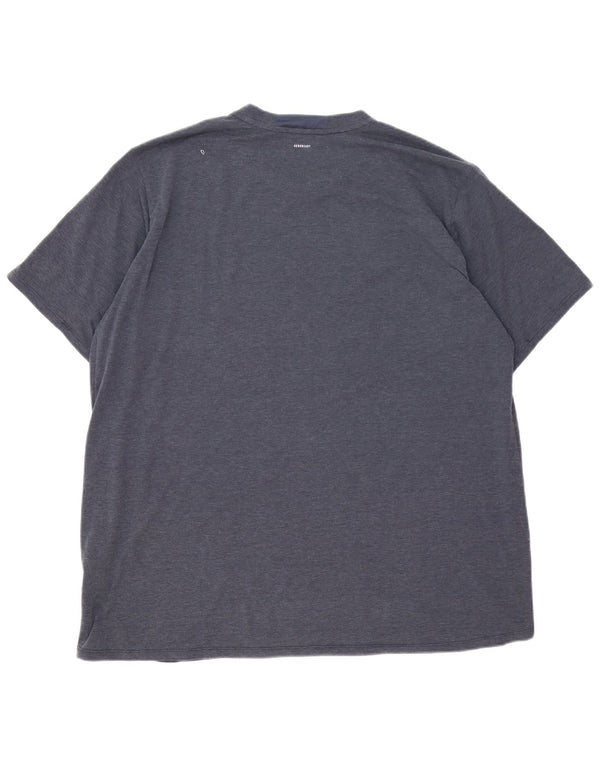 Camiseta masculina Adidas Top 2XL poliéster azul marinho