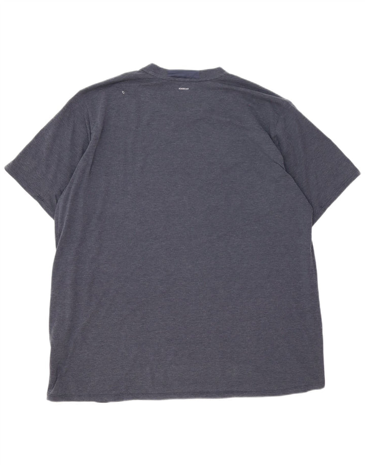 Camiseta masculina Adidas Top 2XL poliéster azul marinho