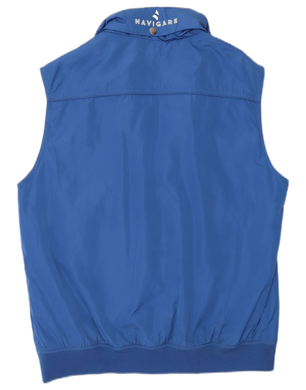 Colete masculino com capuz Navigare UK 40 grande poliéster azul