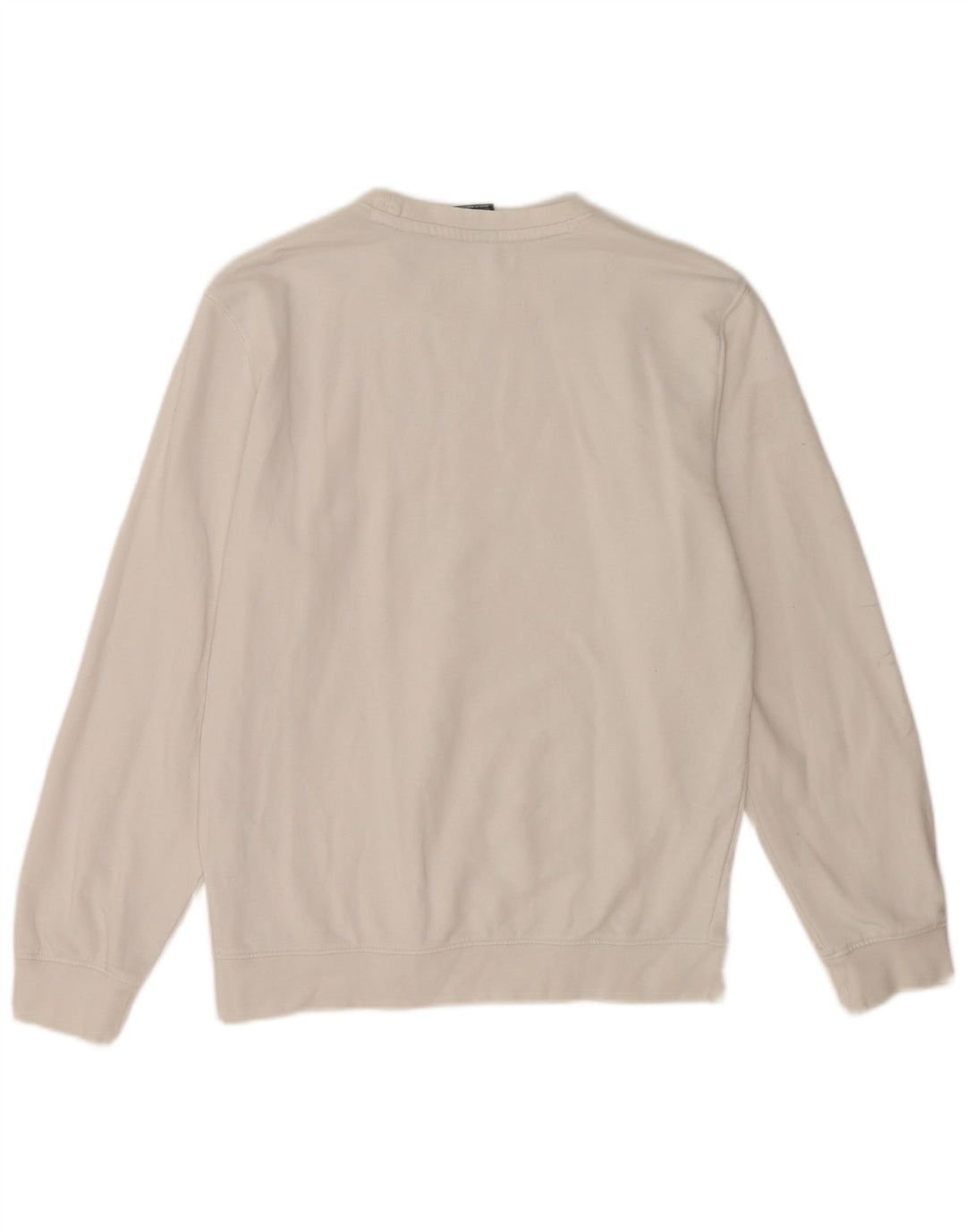 Champion feminino regular fit moletom jumper UK 14 médio algodão branco