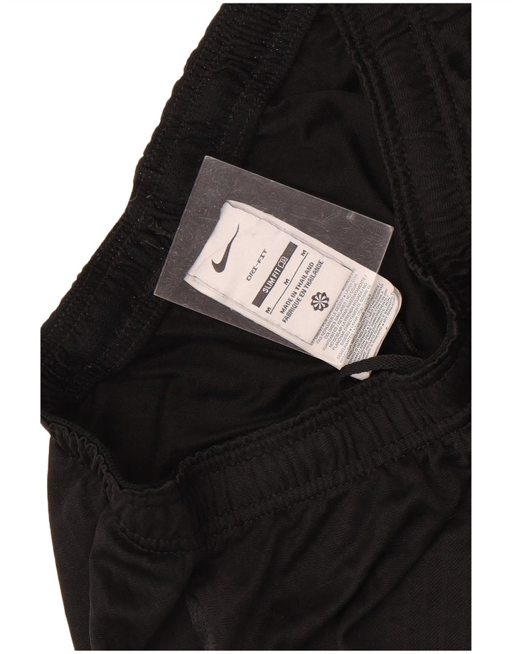 Shorts esportivos masculinos Nike Dri Fit Slim médio preto colorblock poliéster