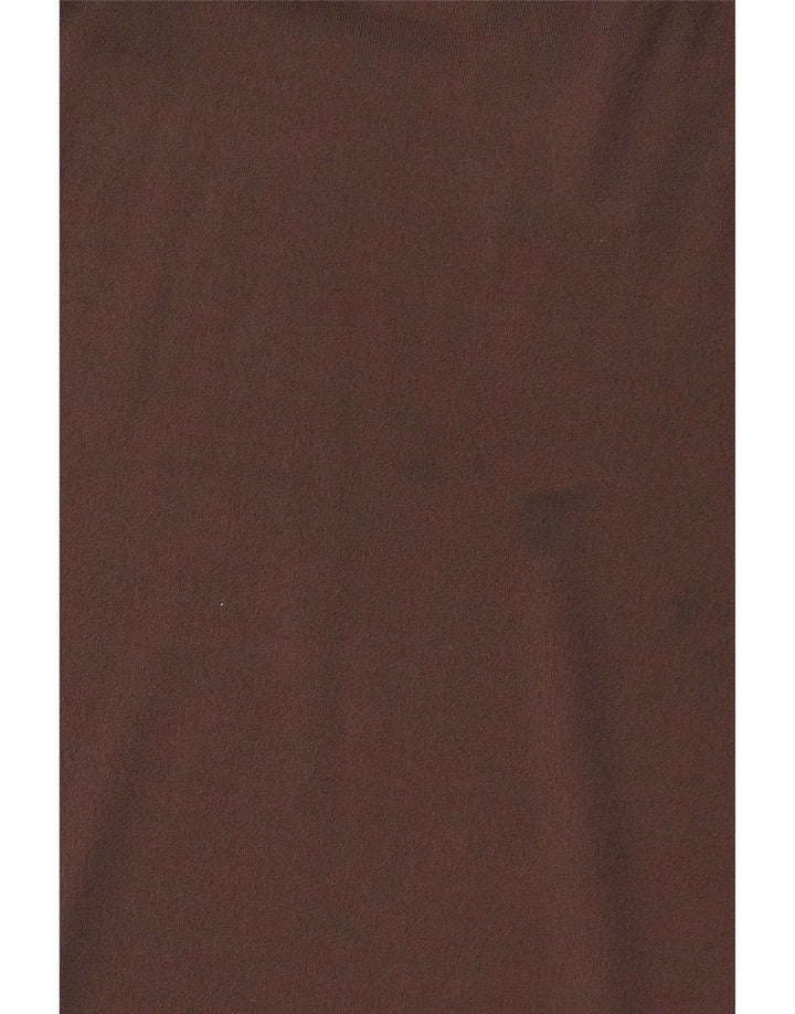 Saia maxi feminina Sportmax média W28 viscose marrom