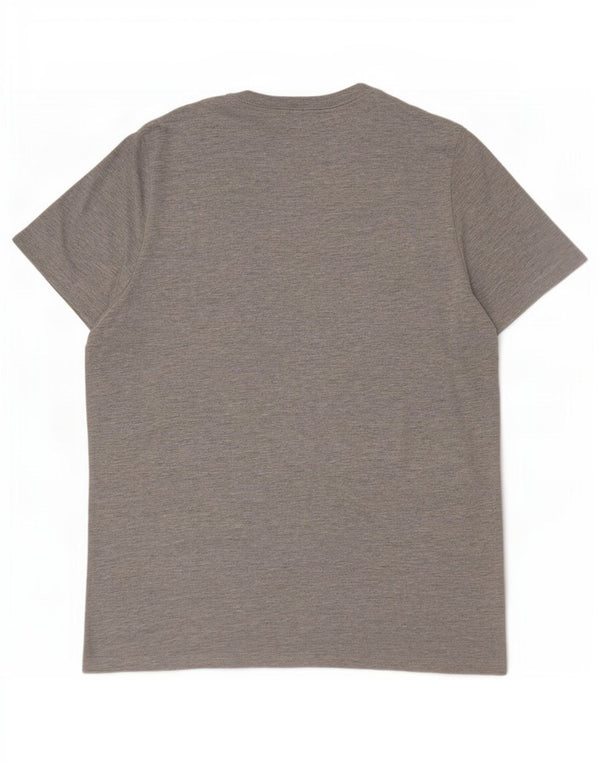Tommy Hilfiger Camiseta masculina gráfica Top XL cinza manchado