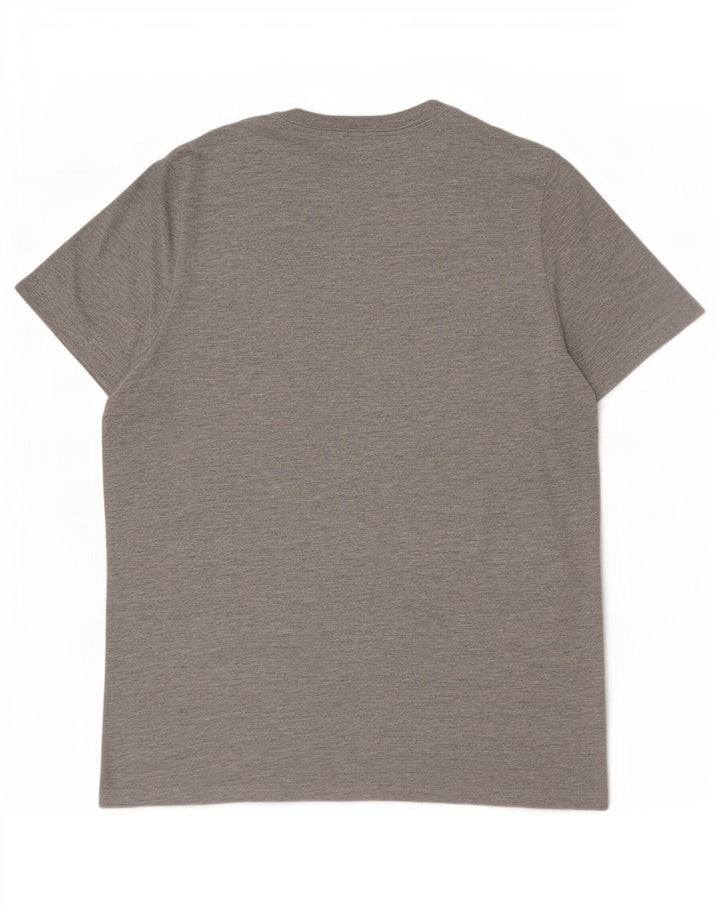 Tommy Hilfiger Camiseta masculina gráfica Top XL cinza manchado