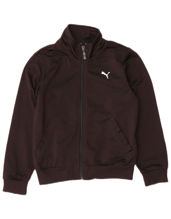 Jaqueta PUMA Boys Graphic Tracksuit 7-8 anos preta