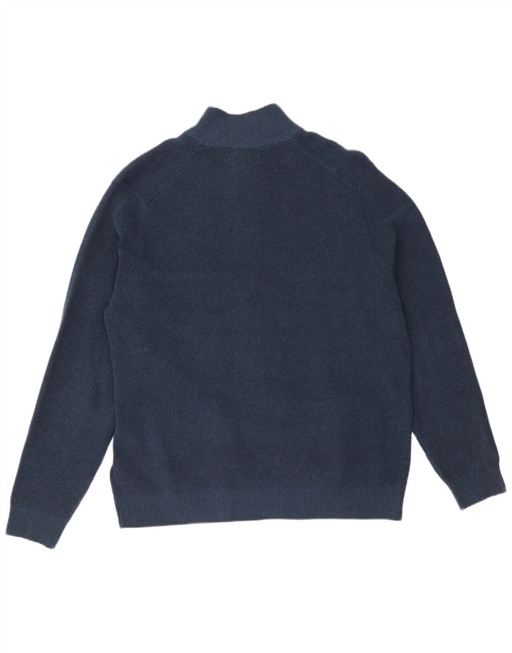 Suéter cardigã masculino Marks & Spencer XL azul marinho poliéster