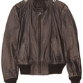 Jaqueta de couro militar feminina vintage Reino Unido 14 médio preto