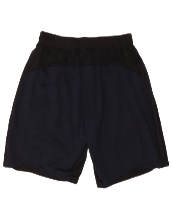 Adidas Masculino Climalite Sport Shorts Pequeno Azul Marinho Colorblock Poliéster