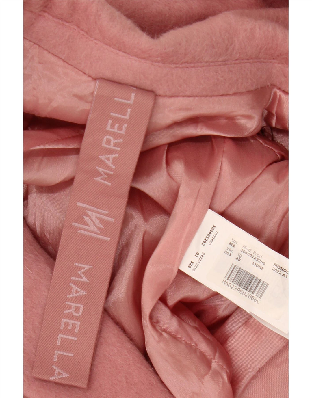 Jaqueta blazer feminina Marella Longline 2 botões IT 48 XL lã rosa