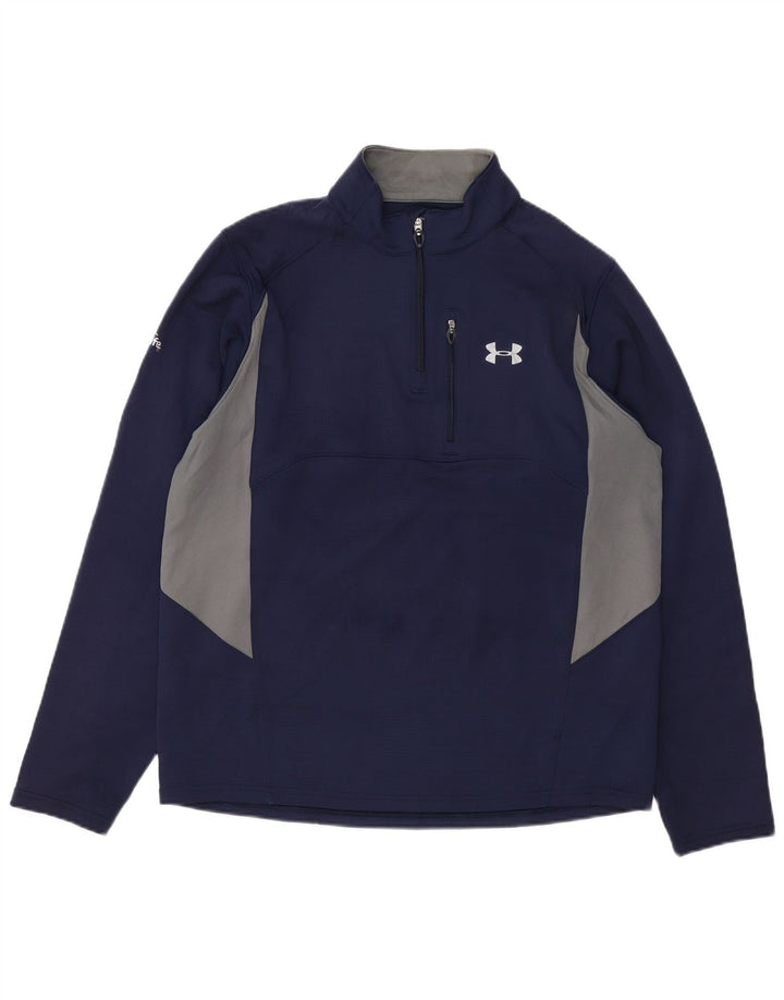 UNDER ARMOUR Masculino Allseason Gear pulôver agasalho top grande azul marinho