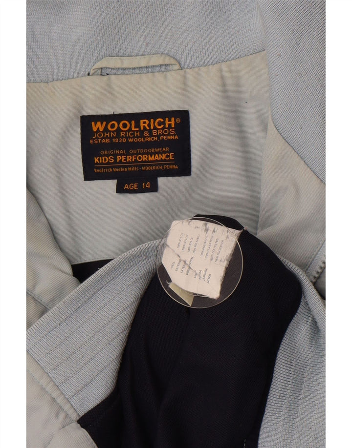 Jaqueta bomber Woolrich Boys 13-14 anos azul nylon