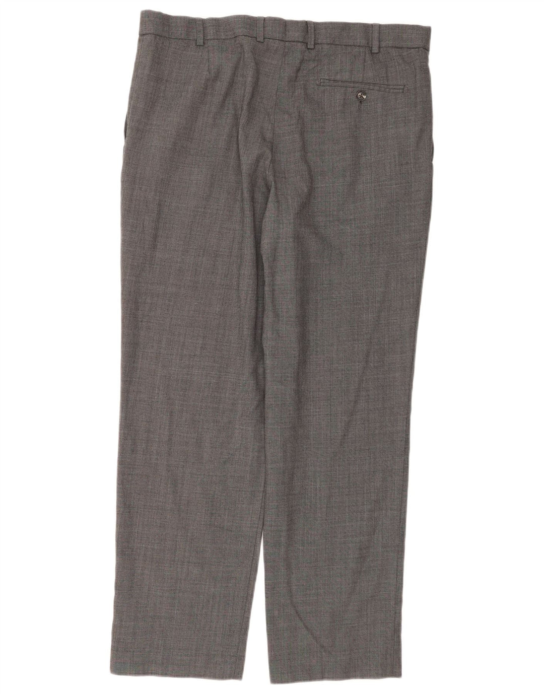 Calça masculina Marks & Spencer reta regular fit W36 L31 lã cinza