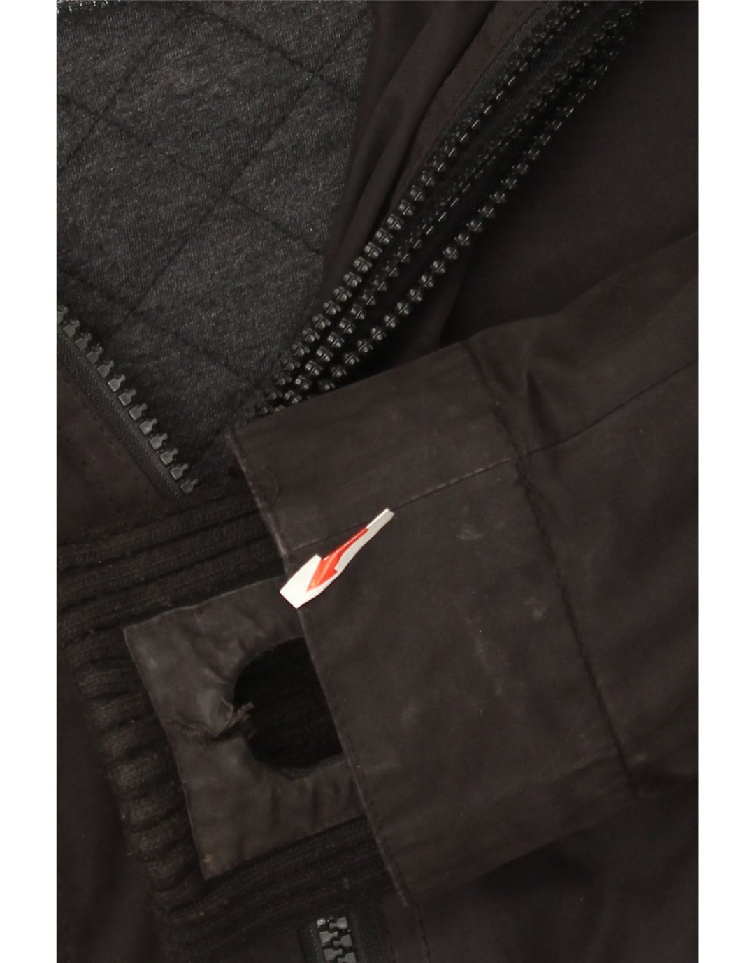 Jaqueta corta-vento feminina Superdry The Windbomber com capuz Reino Unido 14 médio preto