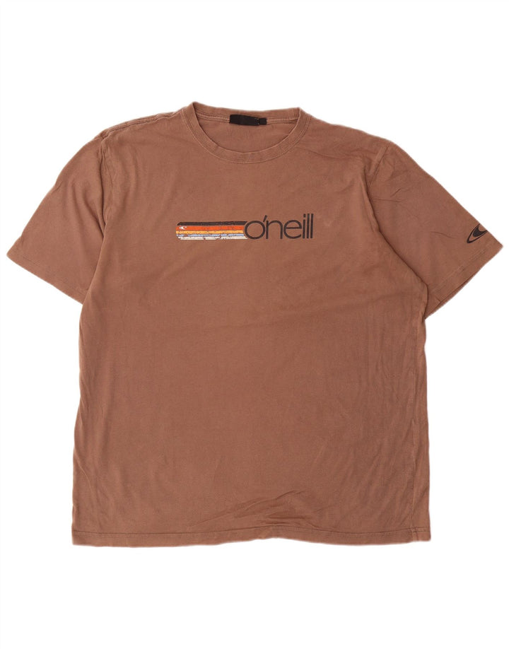 Camiseta gráfica masculina O'Neill Top XL algodão marrom