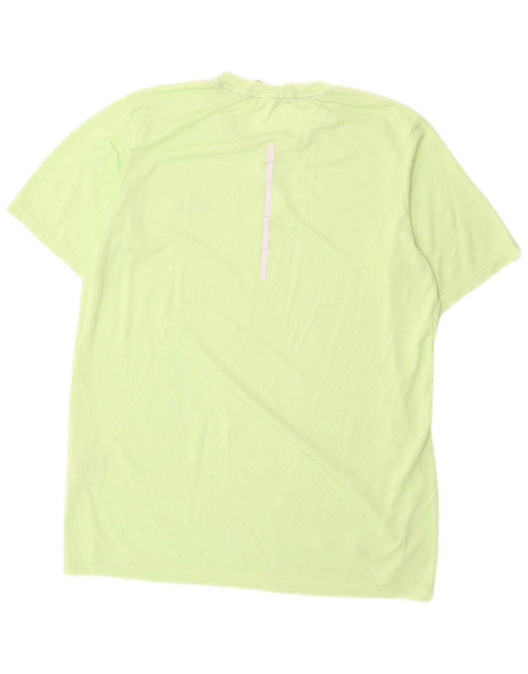 Adidas Mens Camiseta Top Poliéster Verde Médio