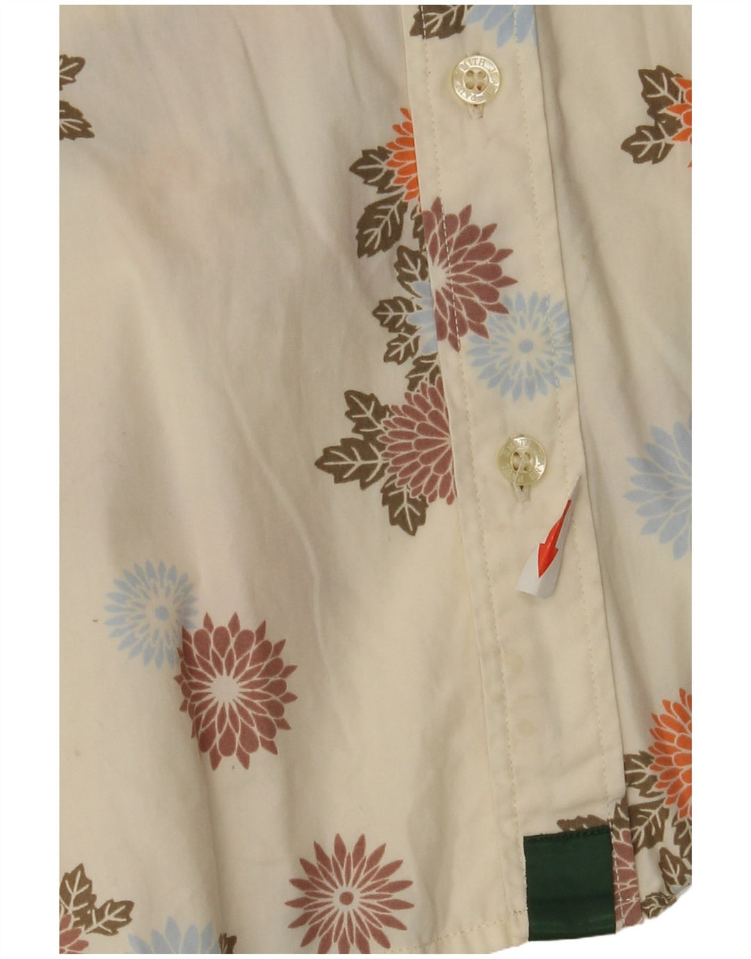 Camisa masculina Paul Smith grande de algodão floral branco