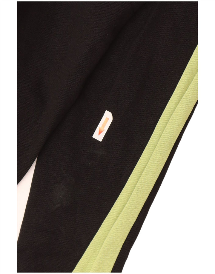 Puma moletom feminino jumper UK 14 médio preto colorblock algodão