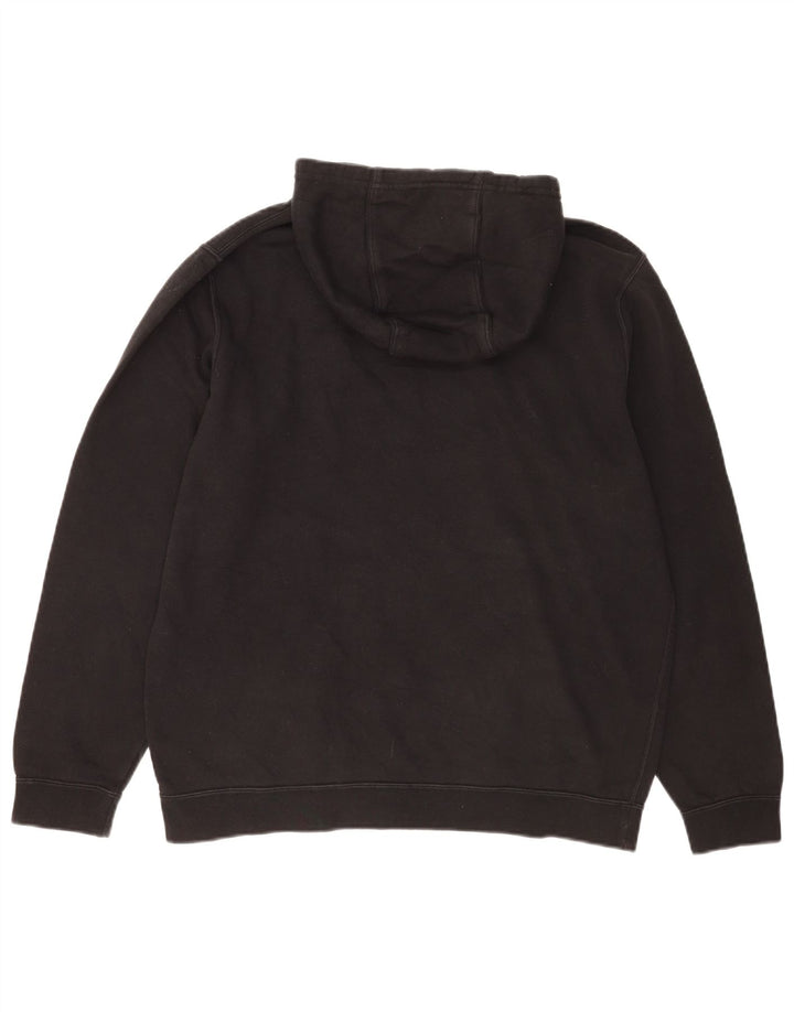 Nike Mens Hoodie Jumper Grande Algodão Preto