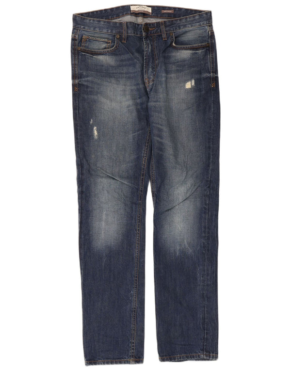 Fat Face Masculino Jeans Slim Angustiado W32 L31 Algodão Azul