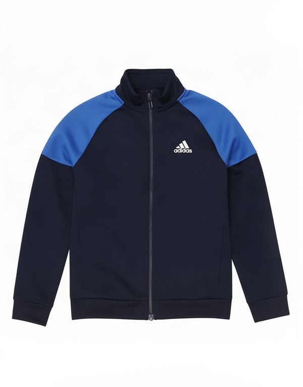 Jaqueta Adidas Boys Graphic Tracksuit Top 9-10 Anos Azul Marinho Colorblock