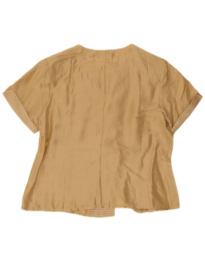 Blusa feminina CHERIE Top IT 46 grande seda bege