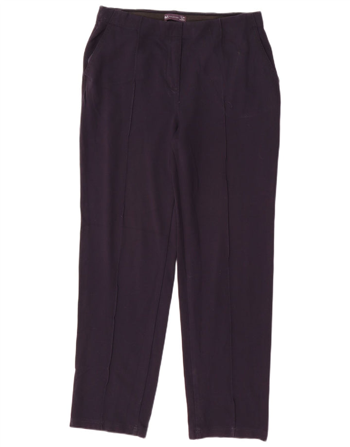 Calça Chino Feminina Marks & Spencer Reino Unido 14 Médio W30 L28 Azul Marinho