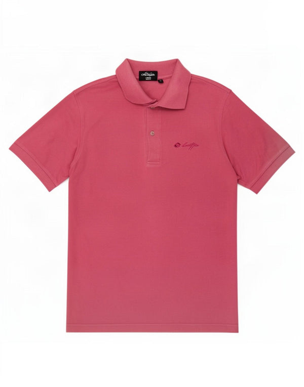 Camisa polo masculina Lotto médio algodão rosa