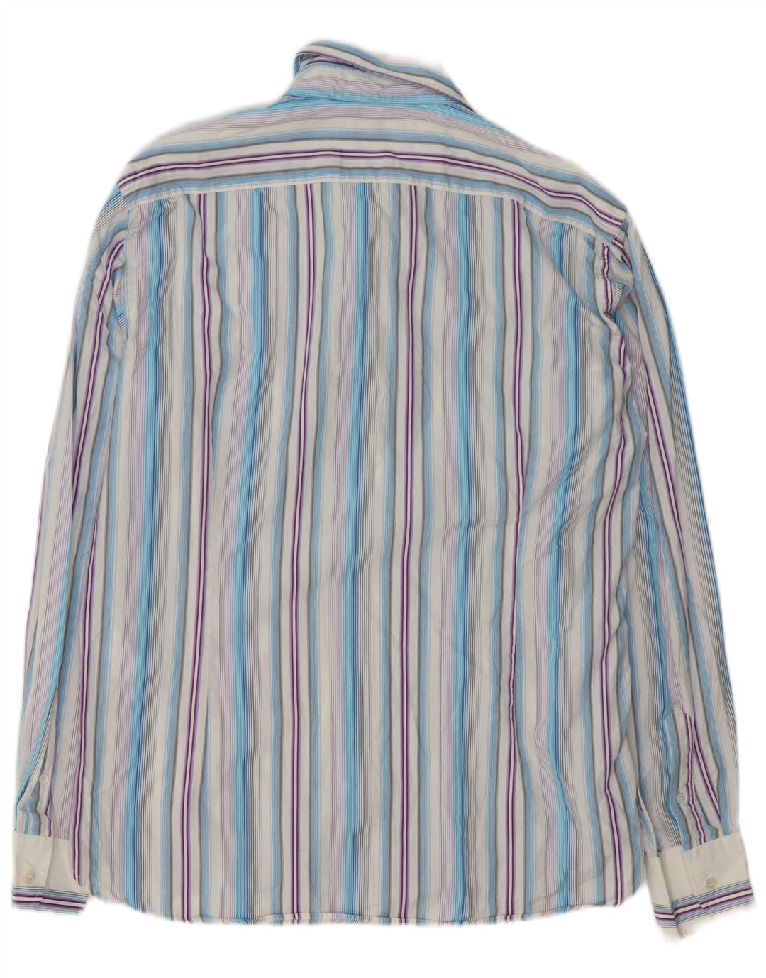 Camisa masculina Ted Baker tamanho 5 XL algodão listrado multicolorido