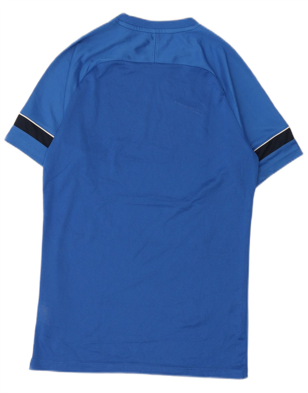 Camiseta masculina NIKE Dri Fit Top pequeno azul colorblock poliéster