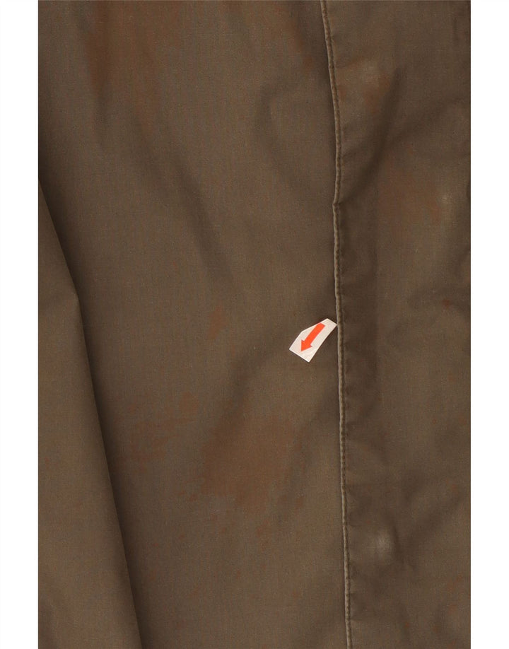 Jaqueta corta-vento masculina Jack Wolfskin com capuz Reino Unido 36/38 bege médio