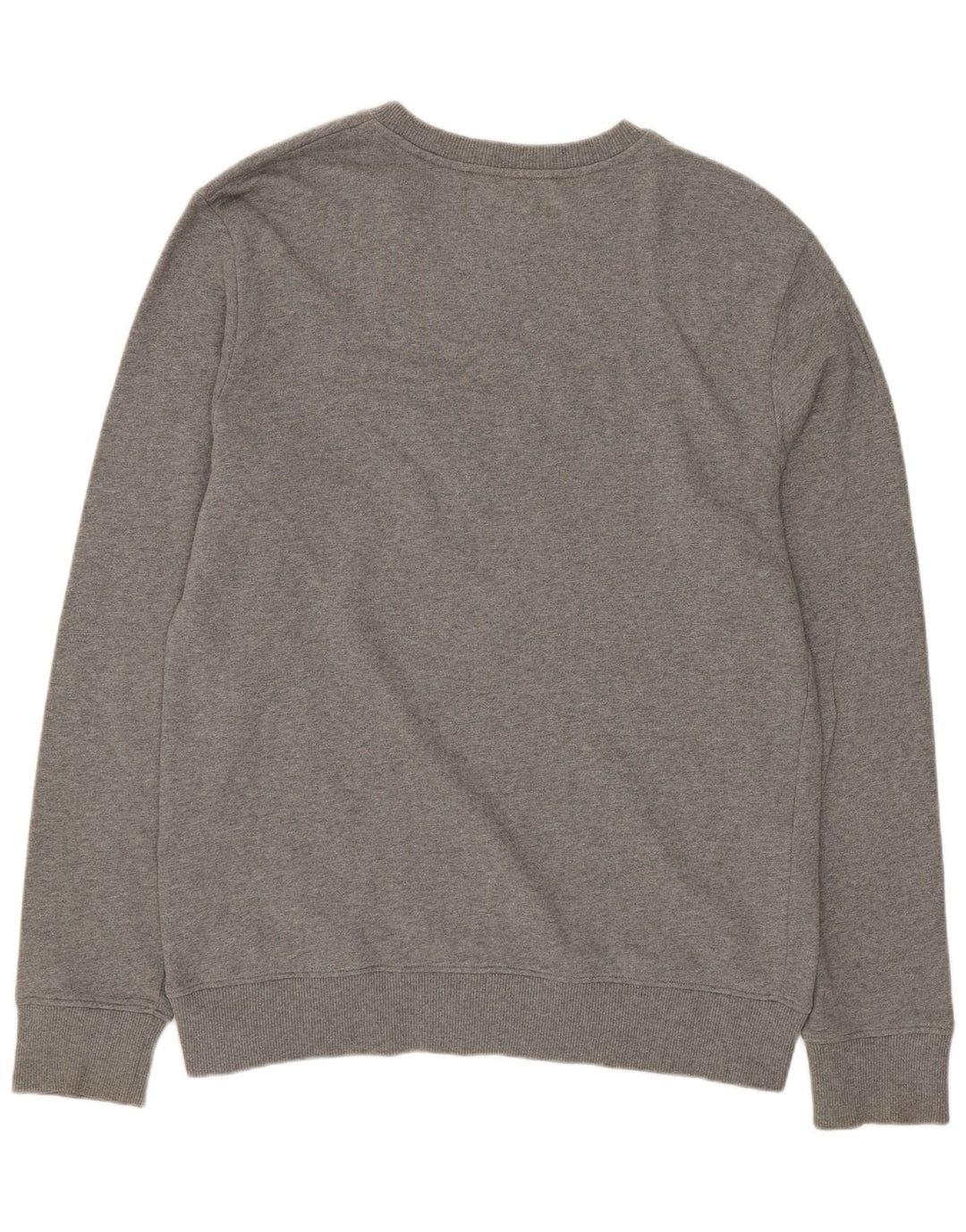 Calvin Klein Jeans Masculino moletom gráfico jumper grande algodão manchado cinza