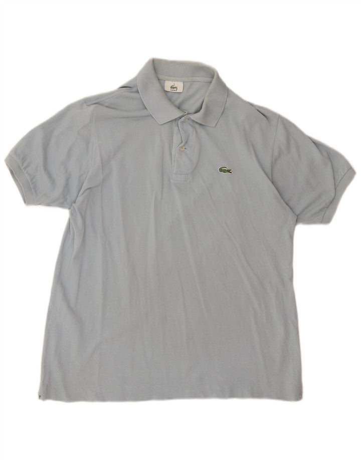 Camisa polo masculina LACOSTE tamanho 5 grande algodão azul