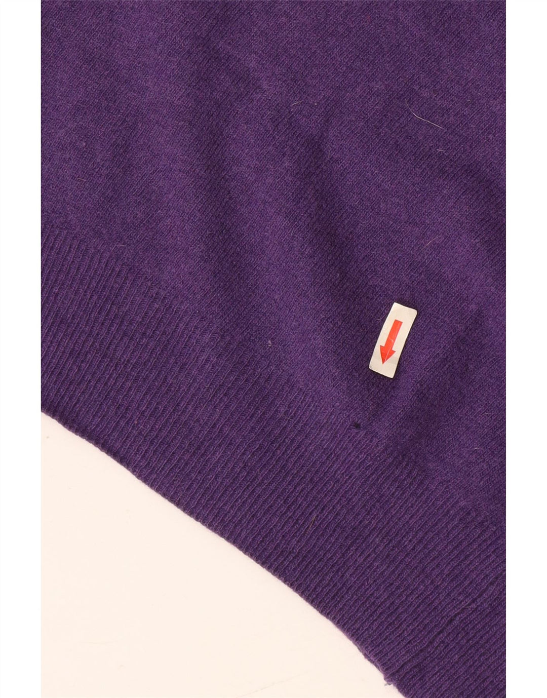 Suéter feminino Kappa com gola redonda UK 14 lã roxa média