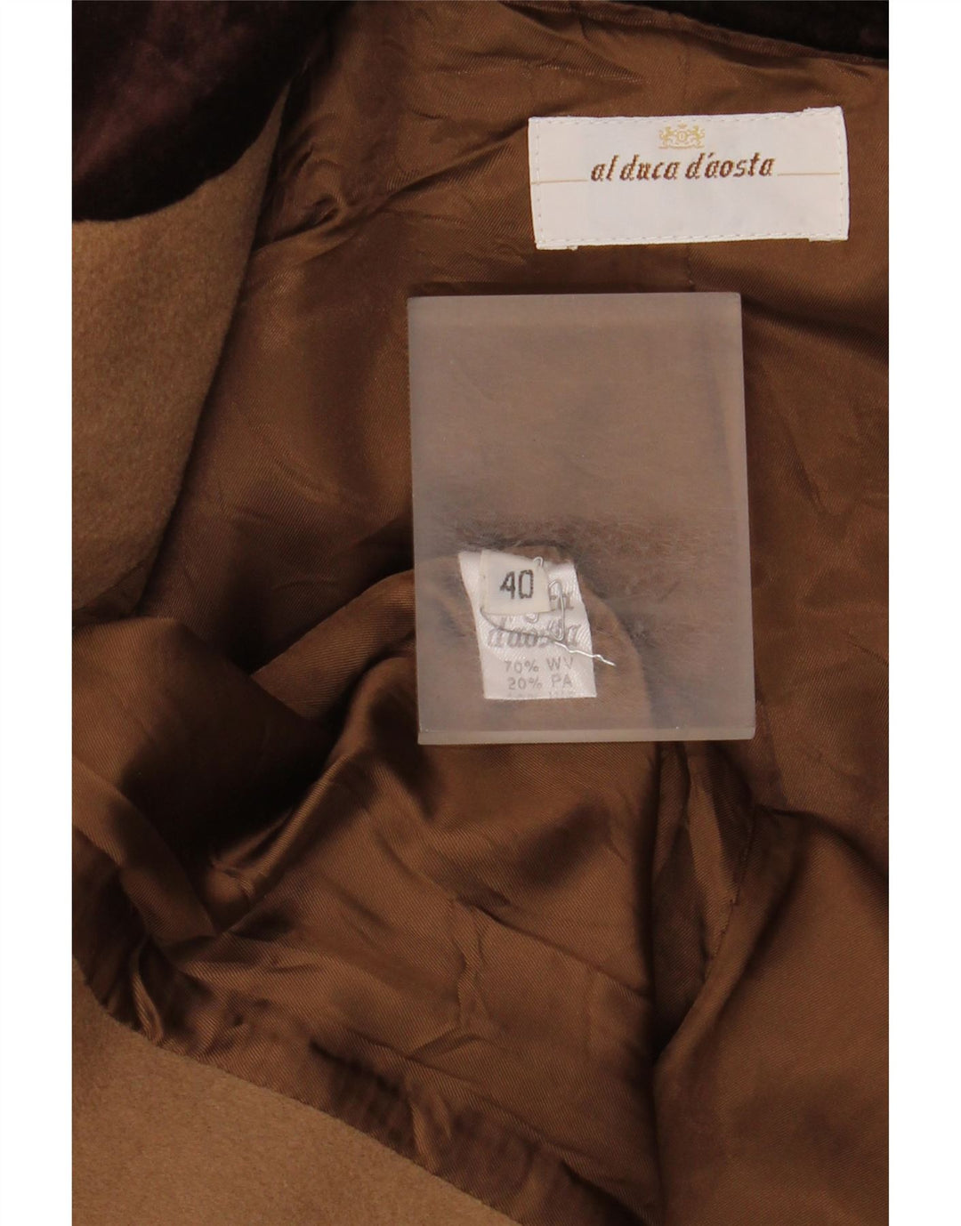 Jaqueta blazer feminina Al Duca D'Aosta Longline 4 botões IT 40 pequena marrom
