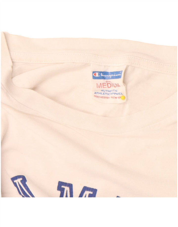Camiseta gráfica masculina Champion Top Médio Branco