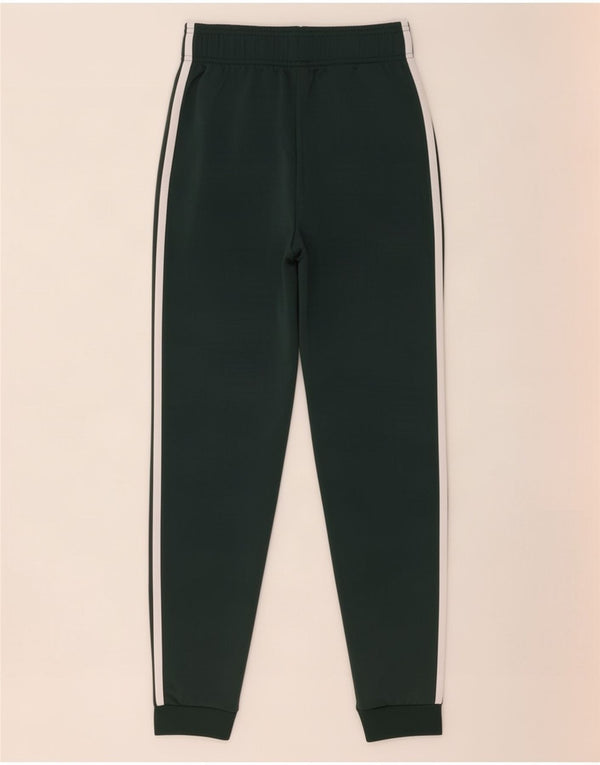 Adidas meninos calças de treino joggers 11-12 anos poliéster verde